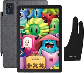 HUION Kamvas Slate 10 Standalone Drawing Tablet No Computer Needed with Full-Laminated Screen, 10.1" Digital Art Tablet with 4096 Levels Stylus Pen, Glove, Android 12, 8GB 128GB for Artist Beginner