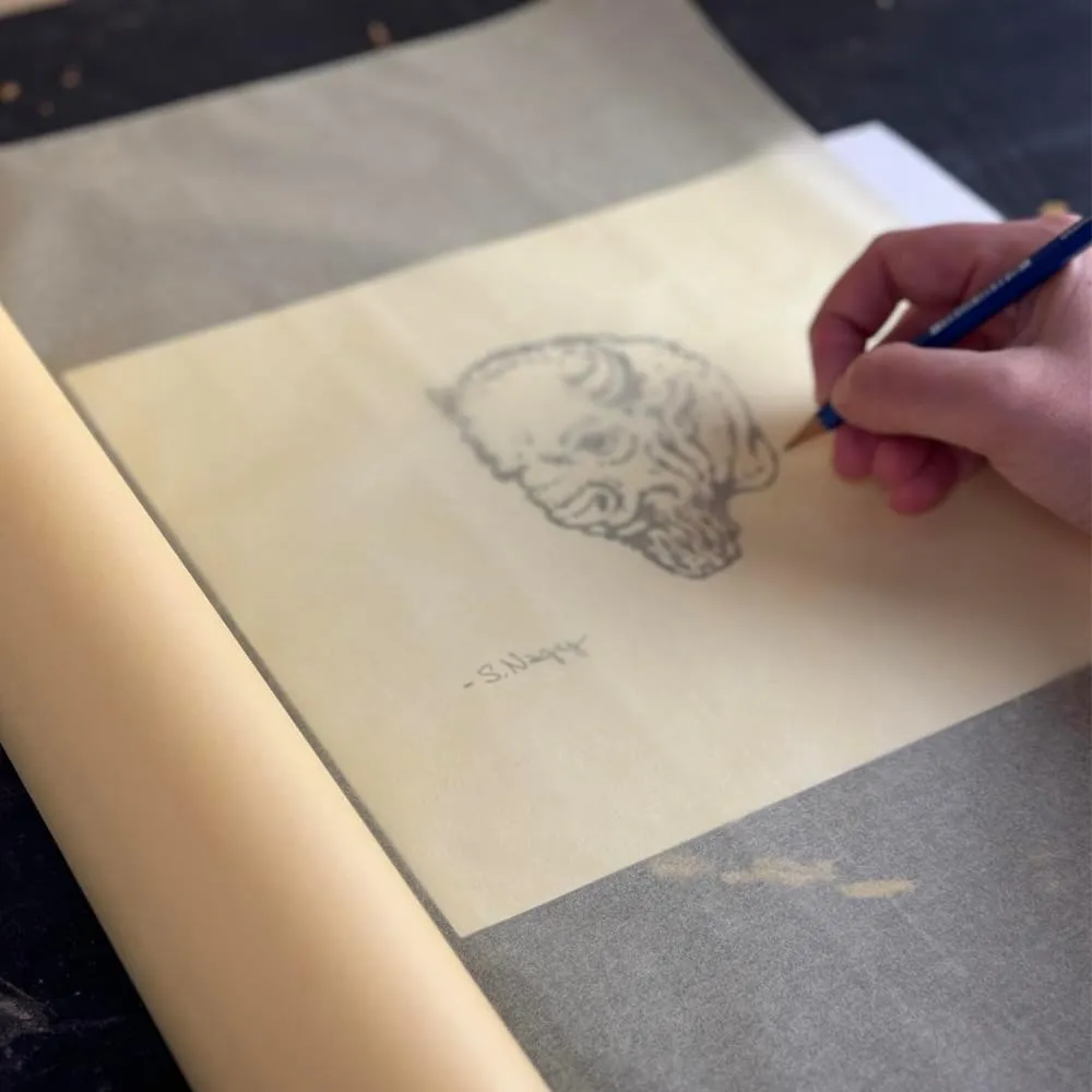 Hyatt's Nickel Canary Yellow Sketch Tracing Paper Roll, 18 inch X 50 Yard I Parchment Translucent Paper Vellum I Lightweight Paper for Drawing, Sketching, Drafting, Overlay