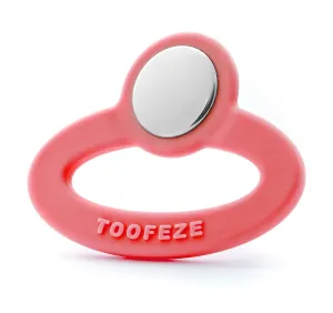 Ice Cold Baby Teether Toy – Fast Pain Relief – All Natural Silicone and Stainless – Ages 3 mos  (Coral Pink)
