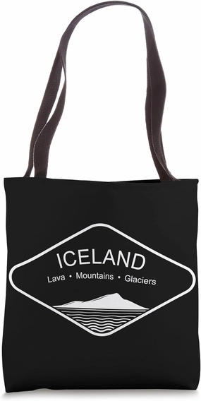 Iceland Mountains Gift Reykjavik Souvenir Volcano Europe Tote Bag