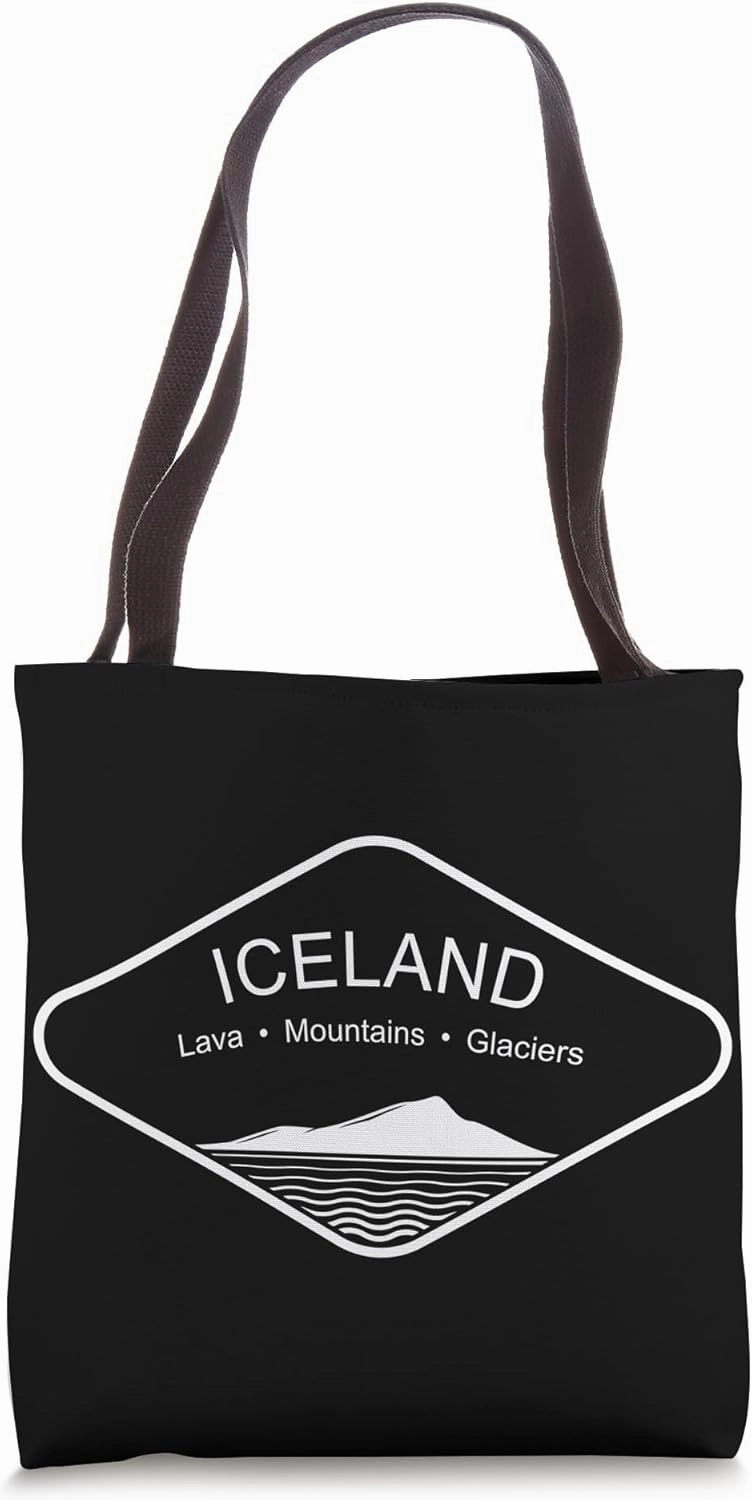 Iceland Mountains Gift Reykjavik Souvenir Volcano Europe Tote Bag