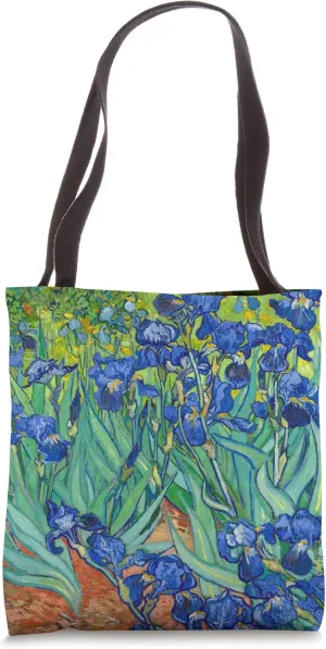 Immersive Van Gogh Irises Tote Bag