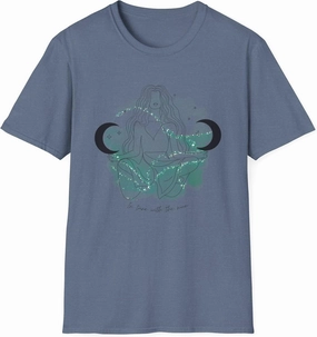 in Tune with The Moon Celestial T-Shirt, Bohemian Tee, Astrology Shirt, Casual Wear, Celestial Art Tee