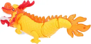 Interactive Dragon Dancing Toy Musical Lighting Year Shape Battery-Free Chinese Culture Decor