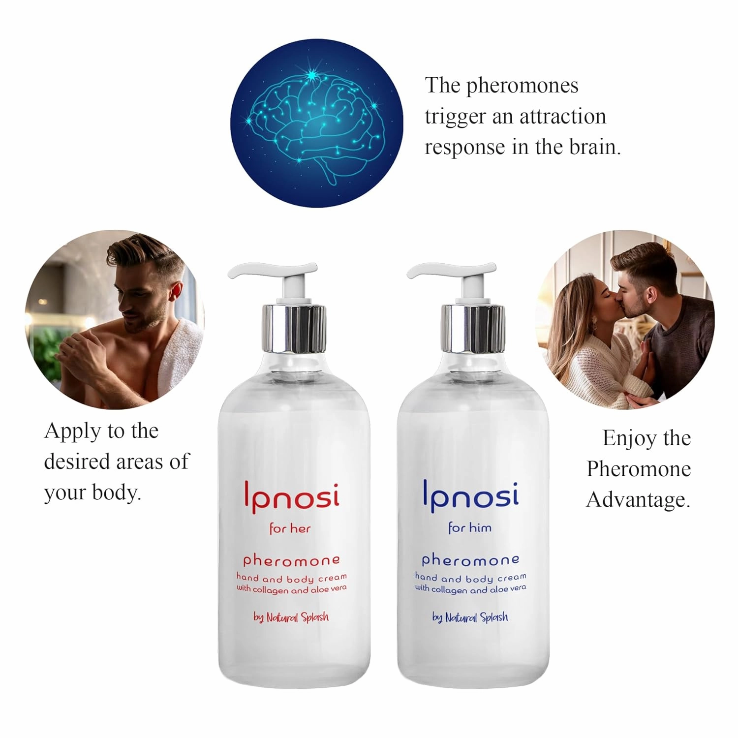 Ipnosi - Pheromone Infused Hand and Body Cream For Her – Long-Lasting Fragrance – Essential Oil – By Natural Splash - (Ipnosi Women).