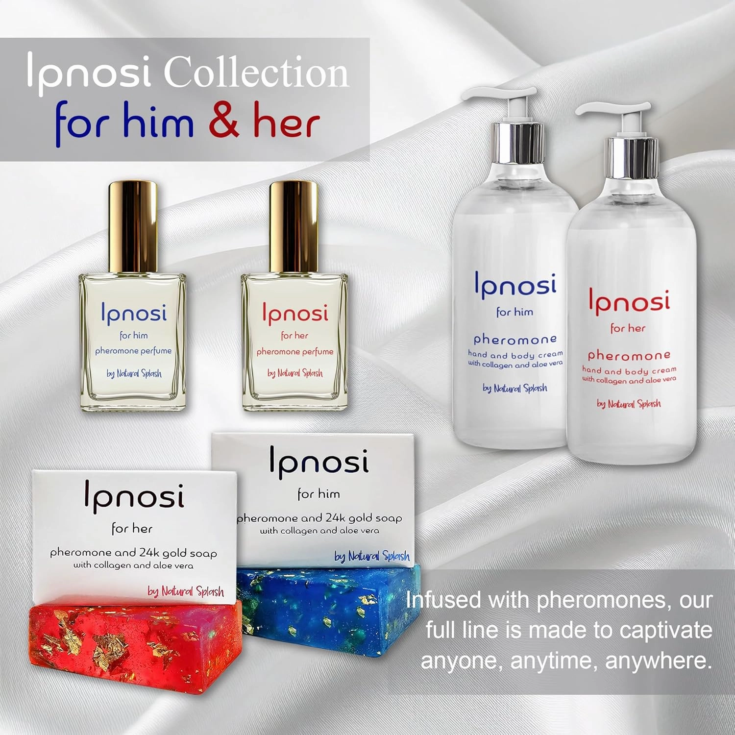 Ipnosi - Pheromone Infused Hand and Body Cream For Her – Long-Lasting Fragrance – Essential Oil – By Natural Splash - (Ipnosi Women).