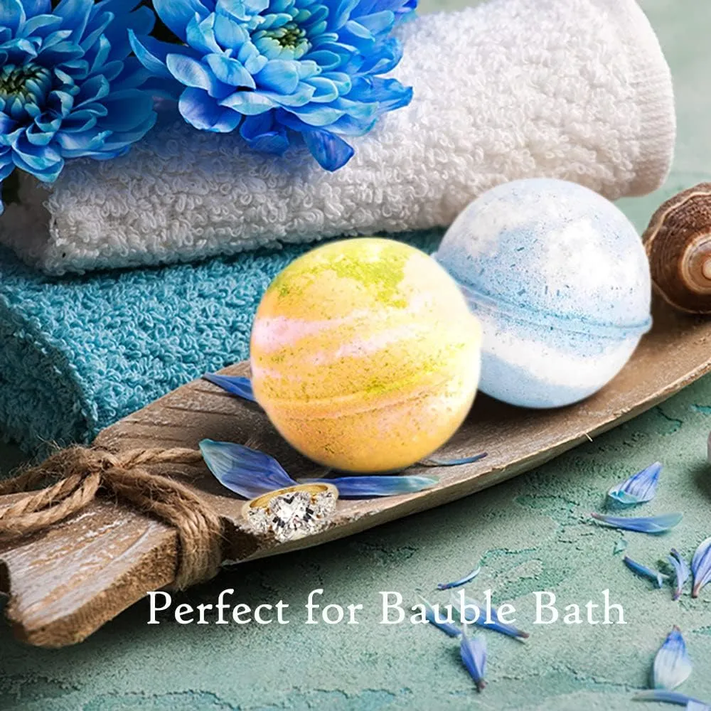Ivy & Bauble Handmade Bath Bombs with Surprise Earrings Inside for Women, Tropical Scent, Made in USA, Made Without Paraben, Preservatives, Phosphate, Large 10 oz