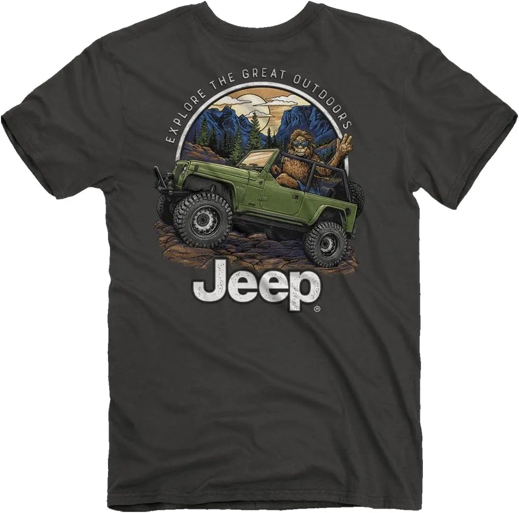 Jeep Sun Dog Short Sleeve T-Shirt, Pink |Sun, Dog, Wrangler Design for Beach Lovers | 100% Ringspun Cotton, Watermelon