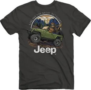Jeep Sun Dog Short Sleeve T-Shirt, Pink |Sun, Dog, Wrangler Design for Beach Lovers | 100% Ringspun Cotton, Watermelon