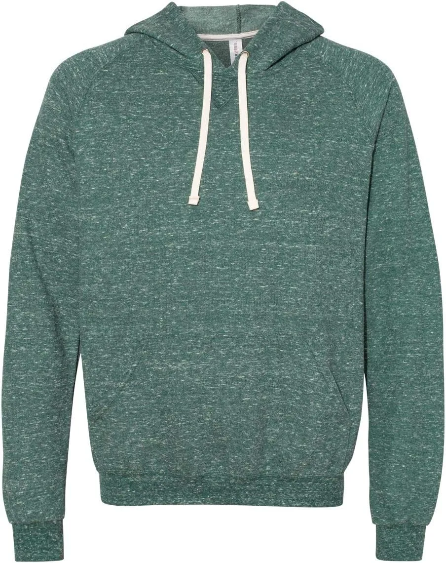 JERZEES Snow Heather French Terry Pullover Hood Sweatshirt XL Forest Green