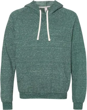 JERZEES Snow Heather French Terry Pullover Hood Sweatshirt XL Forest Green