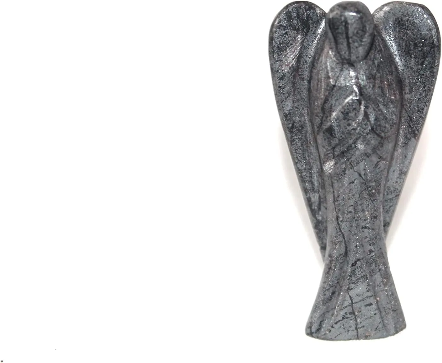 Jet Energized Hematite 2" Angel Gemstone Divine Spiritual 40 Page Crystal Therapy Booklet Gift Archangel Suruel Raphael Raguel Michael Gabriel Remiel Uriel Image is JUST A Reference