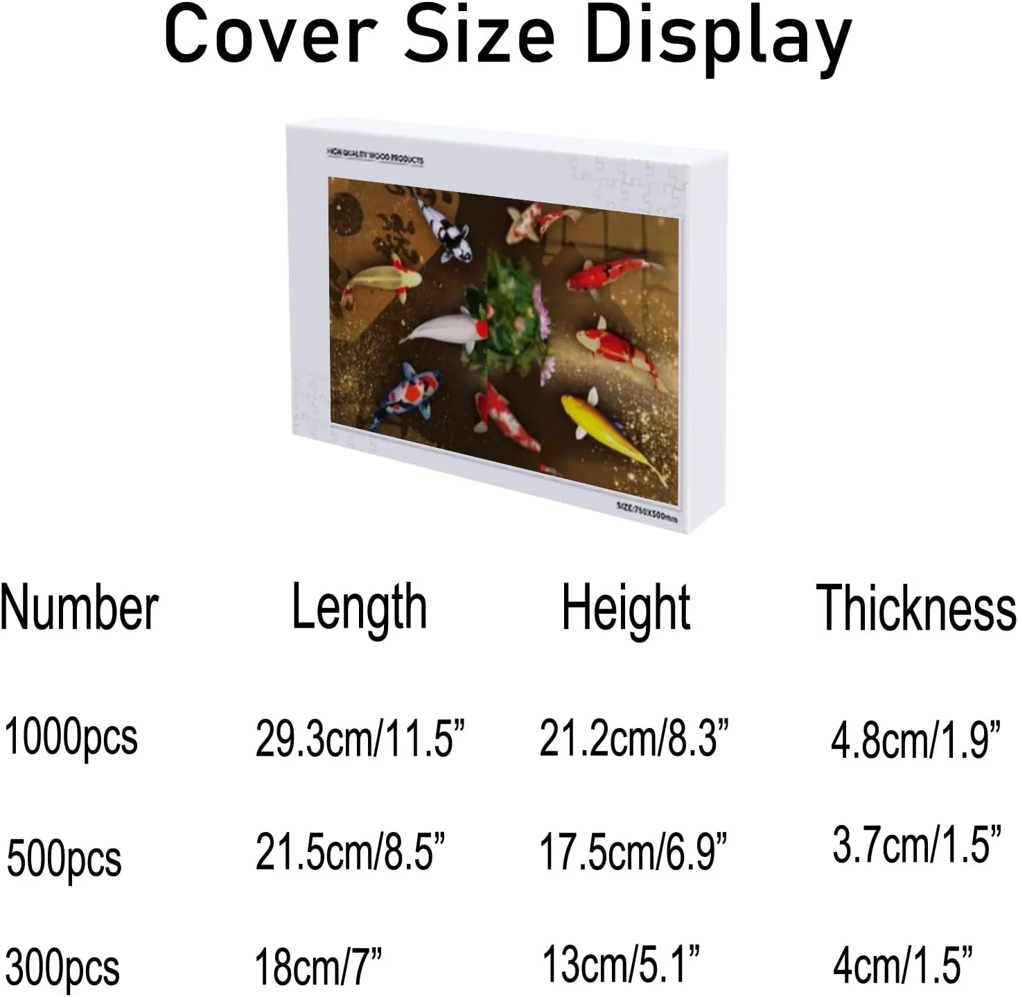 Jigsaw Puzzle 1000 Pieces Modern Fashion Luxury Decor Fish School Puzzles for Adults Teens and Kids Creative Gift Puzzles Funny Family Games Multiple Size