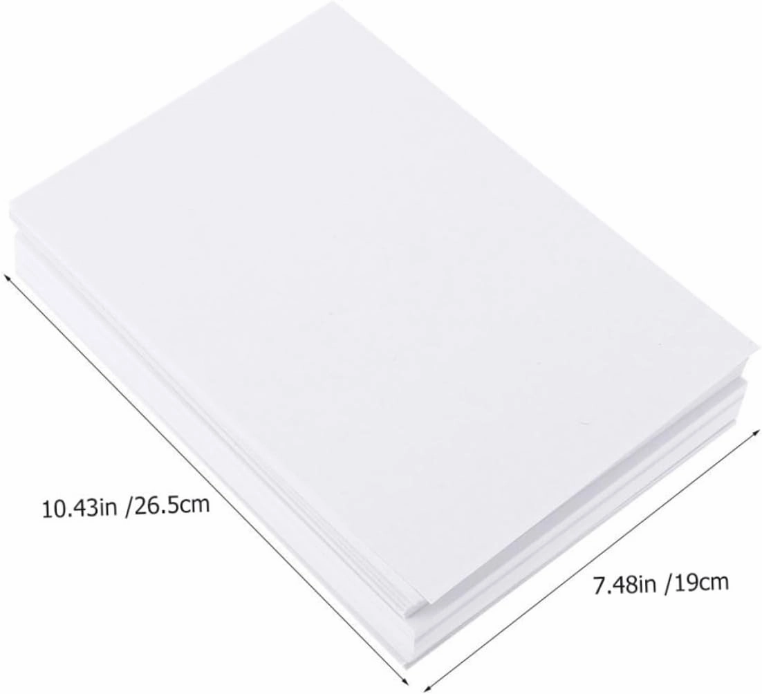 jojofuny 100pcs Watercolor Painting Paper for Students Drawing Sketching Crafting Supplies Smooth Surface for Easy Use Durable Versatile Art Paper