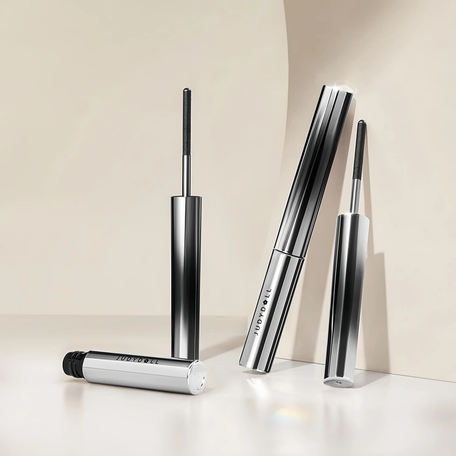 Juddy Doll Metal Rod Mascara - 3D Strong Curling Iron, Bristleless, Smudge-Proof, Waterproof, Flake Proof, Long Lasting