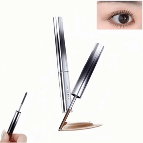 Judy Doll Mascara，Judy Metal Rod Mascara，Judy Doll 3D Strong Curling Iron Mascara, Bristleless Mascara，Judy doll Metal Mascara Smudge-Proof ，Waterproof, Flake Proof, Long Lasting, Brown