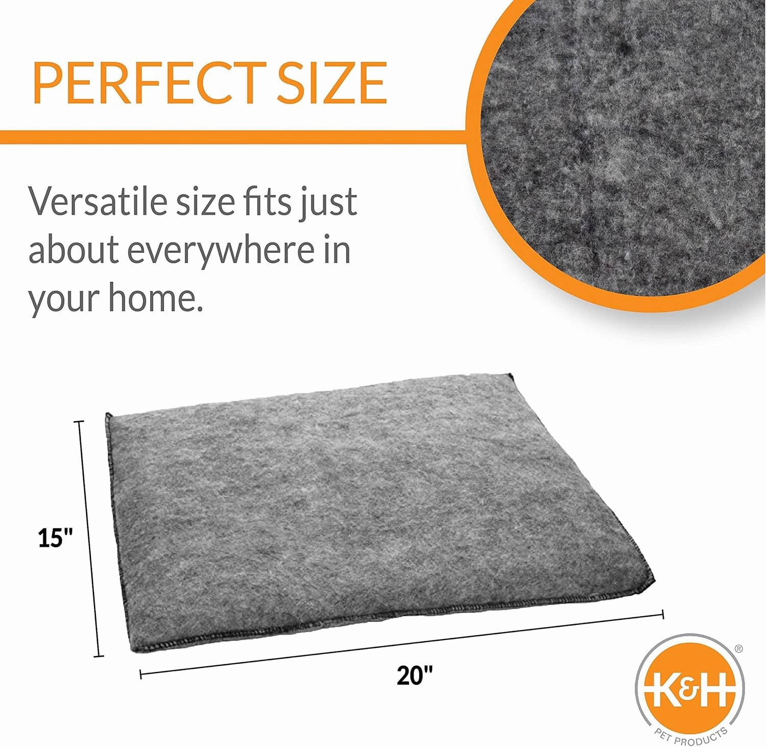 K&H Pet Products Amazin’ Kitty Pad Unheated Gray 15 X 20 Inches - 2 pack