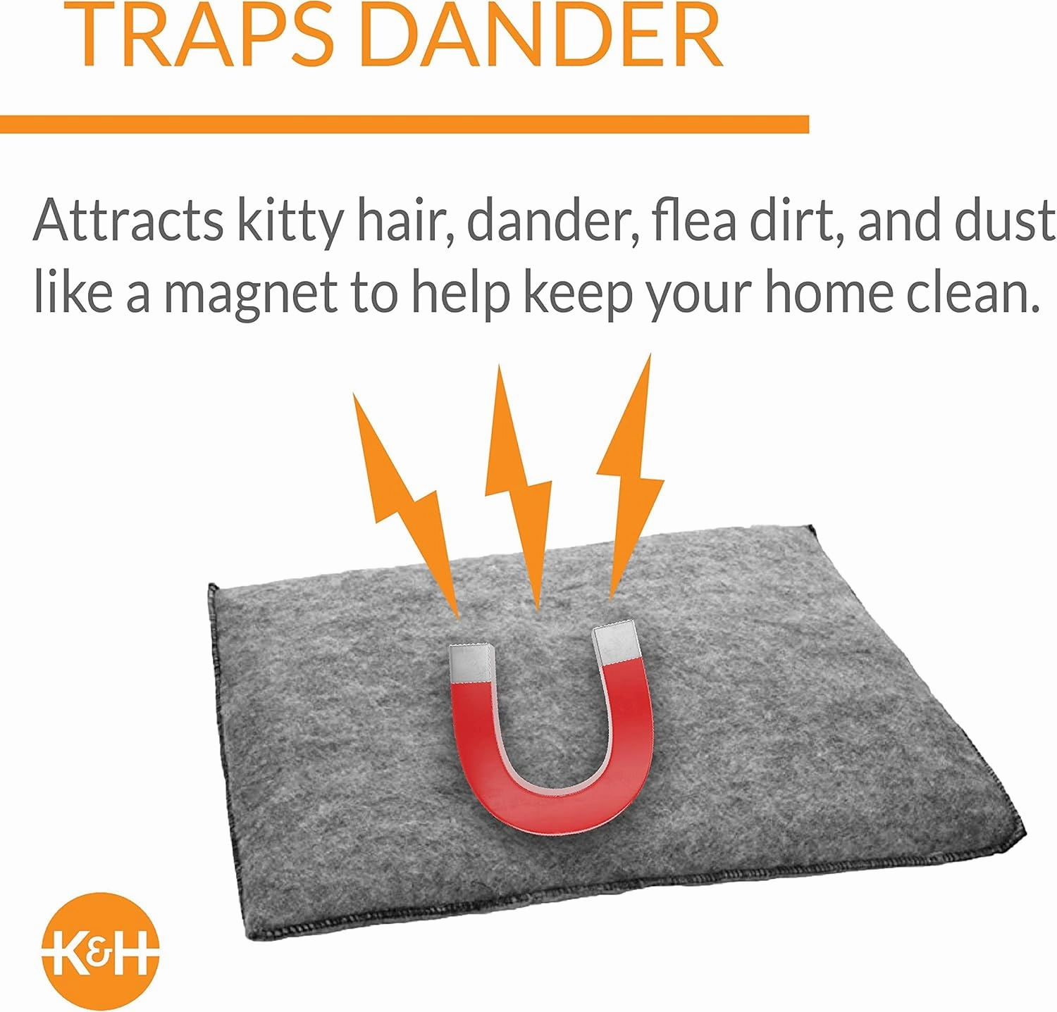 K&H Pet Products Amazin’ Kitty Pad Unheated Gray 15 X 20 Inches - 2 pack