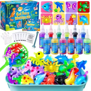 Kacwsoay Magic Gel Water Elf Toy Kit for Kids - Aqua Fairy Water Pets with 12 Colors - DIY Squishies Maker Crafts Birthday Gifts for Boys and Girls