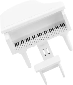 KICHOUSE Doll House Ornaments 1:12 Scale Mini Wooden Piano Realistic Decorative Accessory Mini Decor