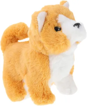 Kisangel 1pc Interactive Simulation Dog Toy Adorable Corgi Model Walking Barking Functions Engaging Plaything for Boys Girls for Cognitive Learning Fun Playtime