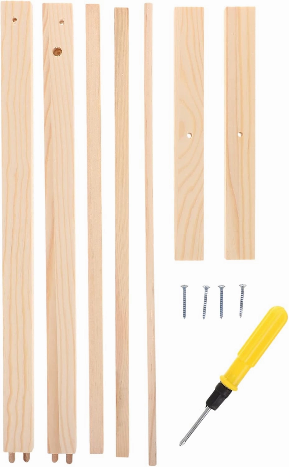 Kisangel Wooden Clothing Rack 1pc Doll Clothes Rack Miniature Garment Rack Doll Clothes Accessories for Dollhouse Supplies (40CM) Doll Hangers