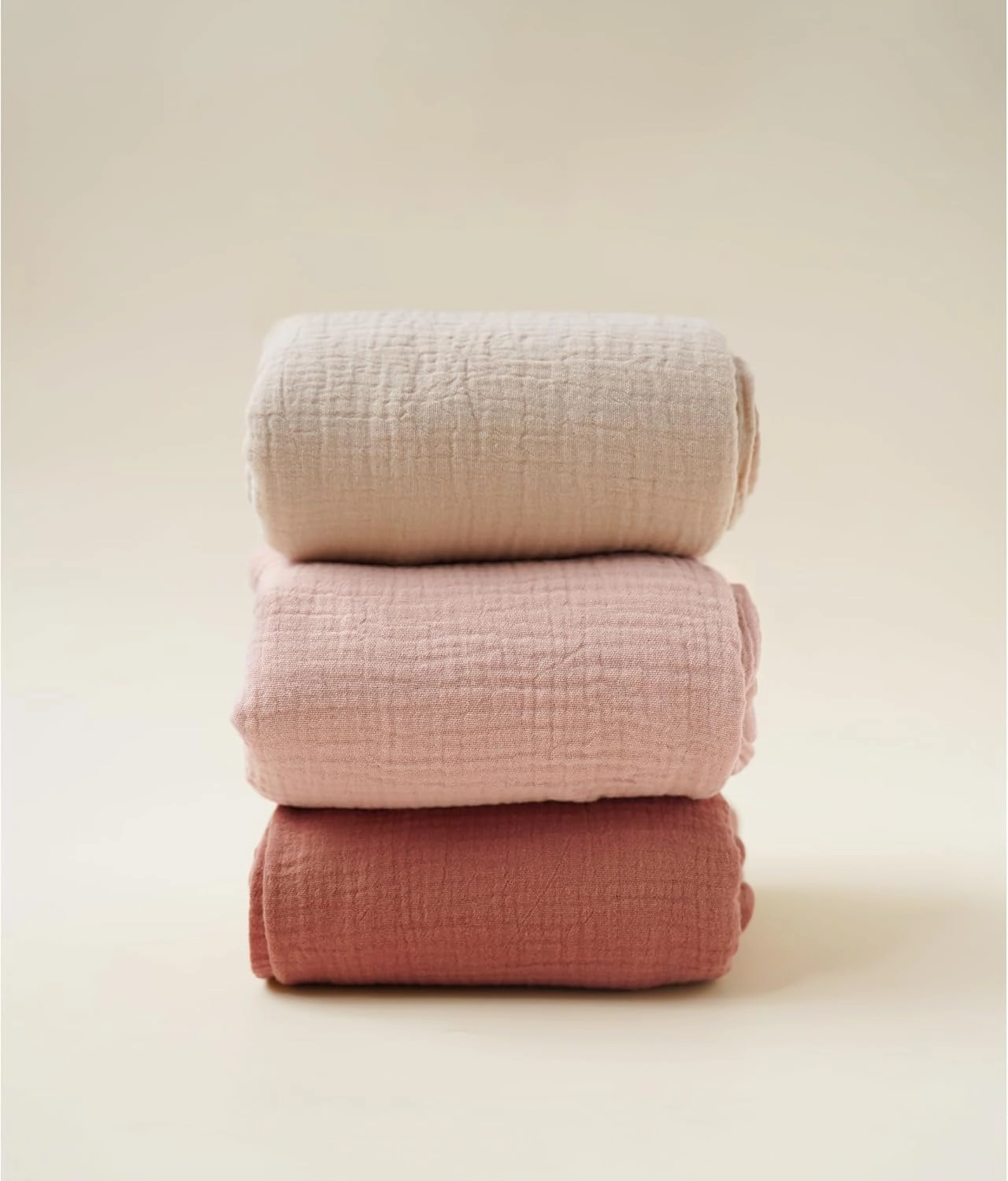 Konssy 3 Pack Muslin Swaddle Blankets for Unisex, Newborn Receiving Blanket, Large 47 x 47 inches, Soft Breathable Muslin Baby Swaddles for Boys & Girls