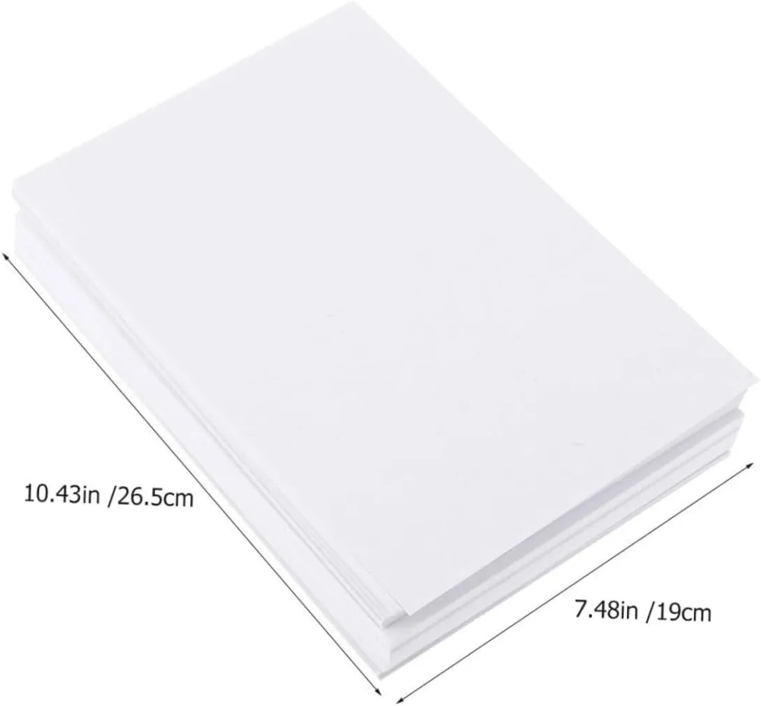 KONTONTY Students Painting Paper 100pcs Watercolor Paper Durable Art for Sketching Drawing