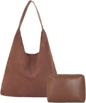 Large Tote Bag For Women Shoulder Bags For Women Simple Underarm Bag Casual Work Purse Suede Handbag Top Handle Travel Winter