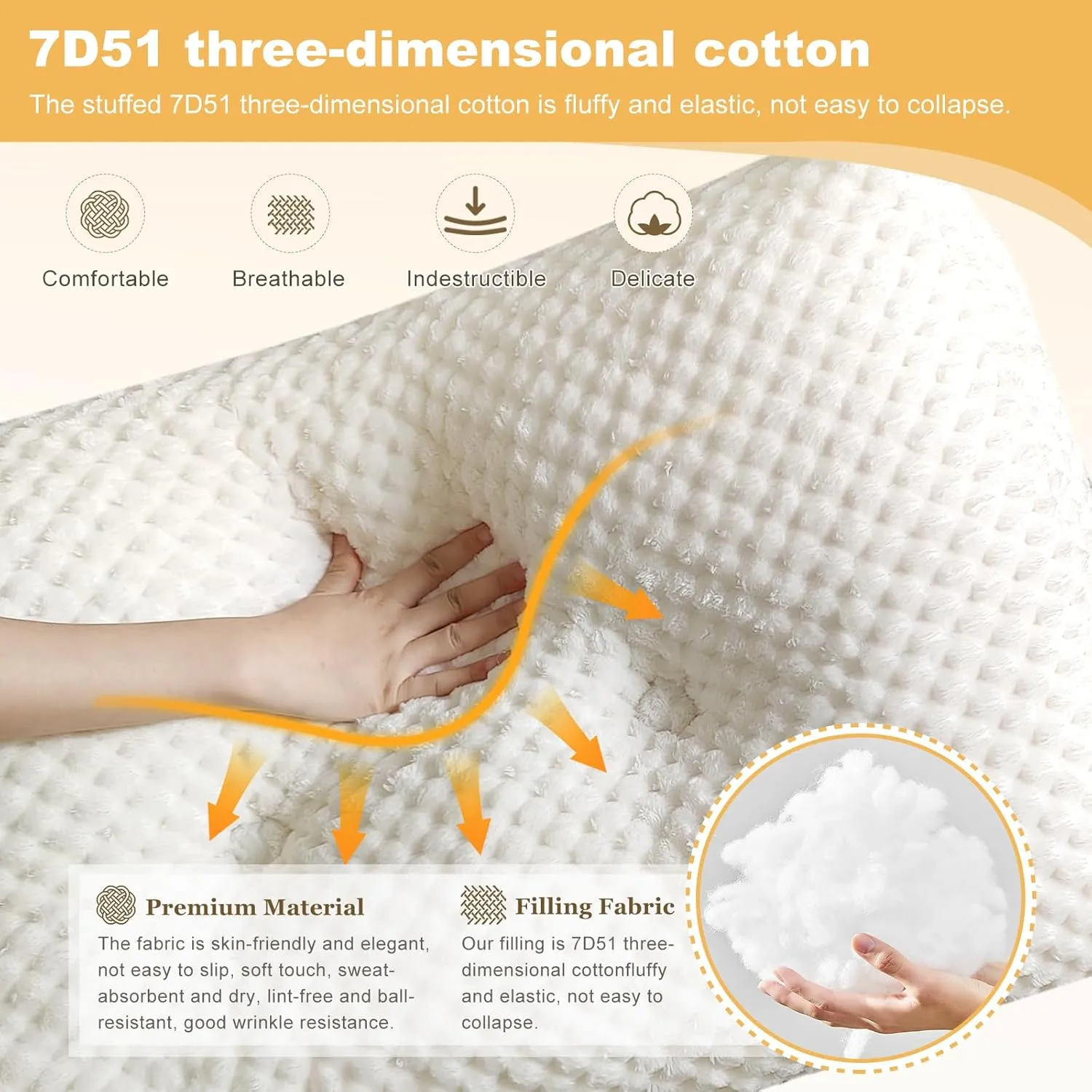 Large Triangular Headboard Wedge Pillow Soft and Supportive Headboard Backrest Positioning Support Bolster Cushion, Bed Wedge Pillow with Removable Cover(White,Twin,39x8x20inch)