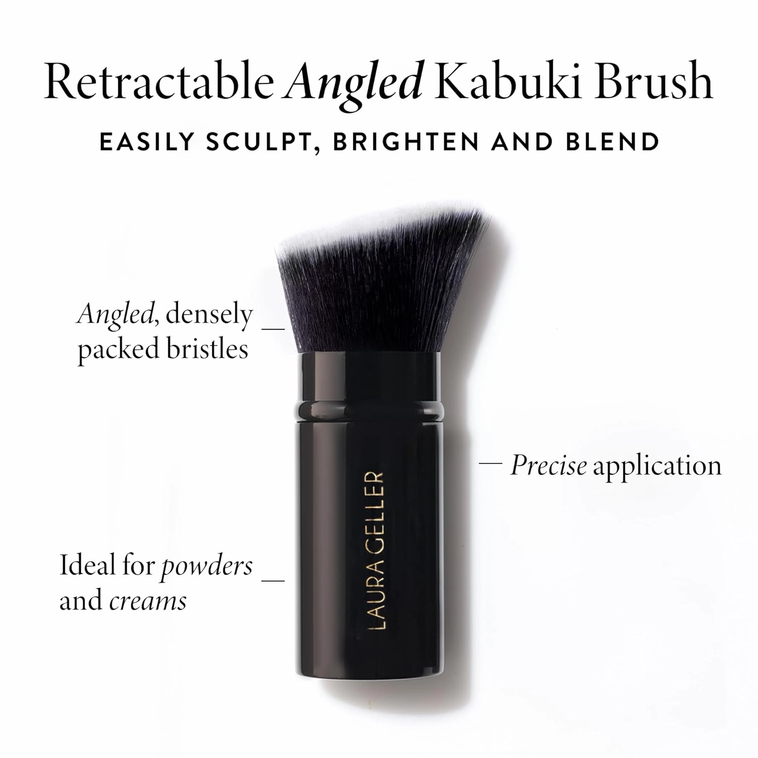 LAURA GELLER NEW YORK Baked Balance-n-Brighten Foundation with Kabuki Brush Makeup Set, Golden Medium