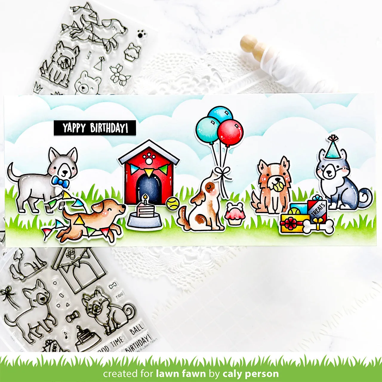 Lawn Fawn - Yappy Birthday Add-On