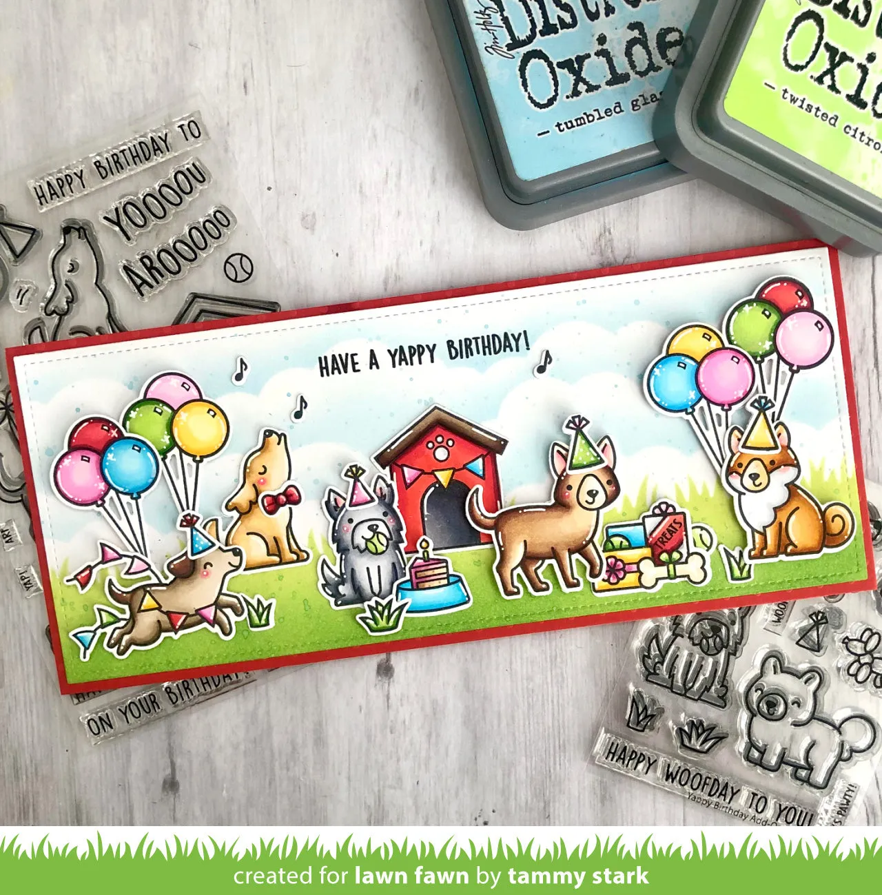 Lawn Fawn - Yappy Birthday Add-On