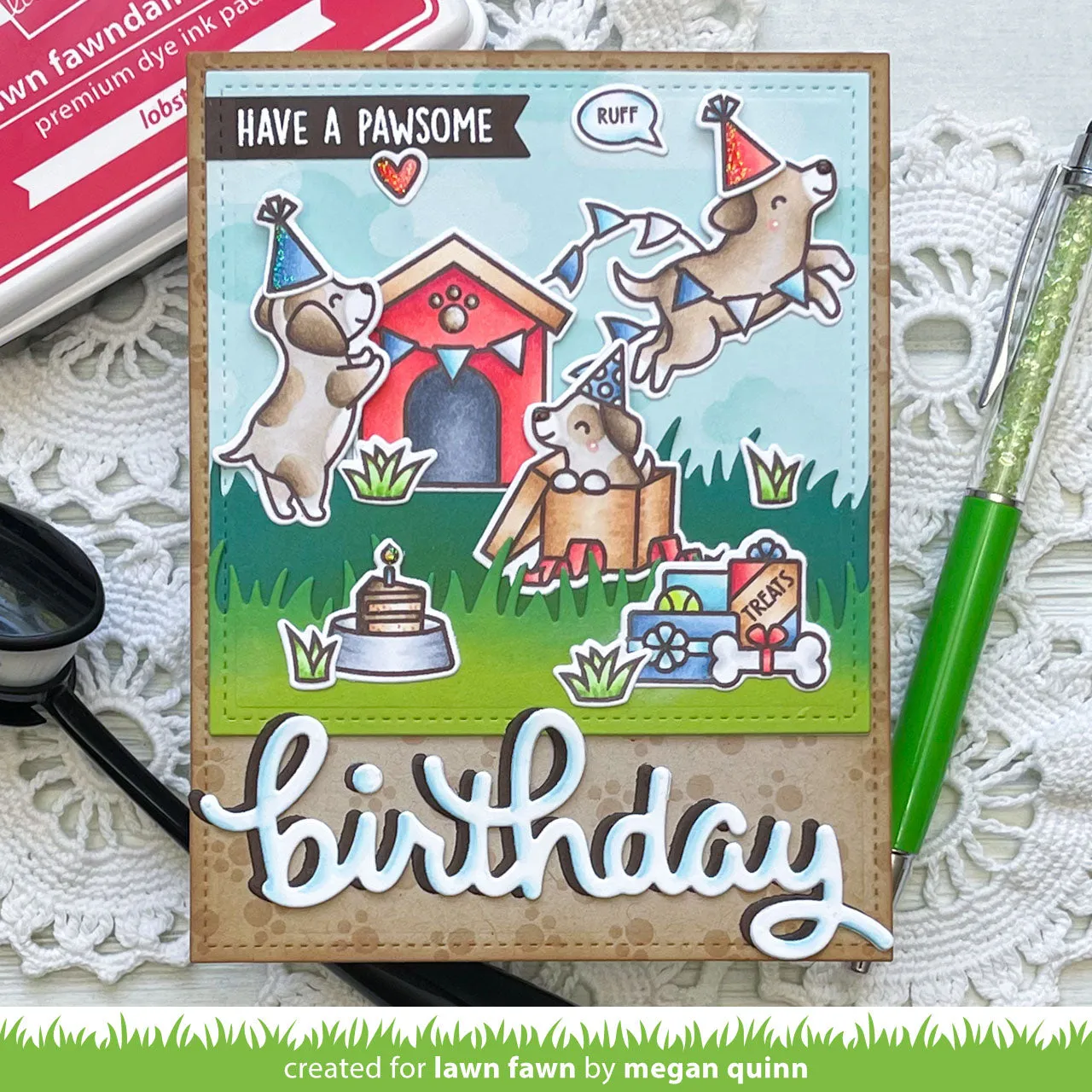 Lawn Fawn - Yappy Birthday Add-On