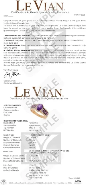 Le Vian 1/3 Carat White and Chocolate Diamond Ring for Women | 14k Rose Gold Pave Statement Ring for Her Elegant Butterfly Shaped (White/Brown 0.29 cttw) Promise Wedding Anniversary Band Size 5 to 8.5