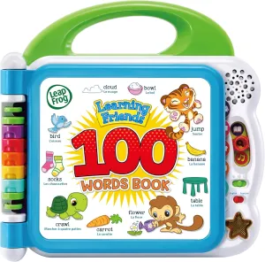 LeapFrog 601503 Learning Friends 100 Words Baby Book Educational and Interactive Bilingual Playbook Toy Toddler and Pre School Boys & Girls 1, 2, 3, 4  Year Olds, Multi-Colour, One Size