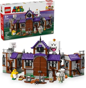 LEGO Super Mario King Boo's Haunted Mansion - Building Toy for Kids Ages 8  - Mario Toy W/ 4 Minifigures - Gift for Boys, Girls, & Gamers - 71436