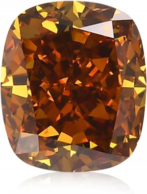 Leibish & co 2.12 Carat Fancy Deep Yellowish Orange Loose Diamond Natural Color Cushion GIA For Engagement Ring, Pendant, Necklace, Earring Jewelry Making Loose Stone Real Gift For Her