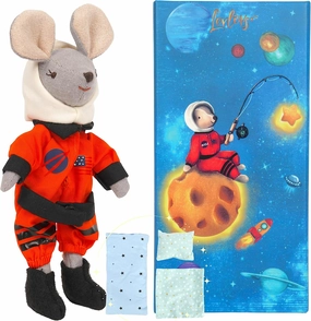 LEVLOVS Astronaut Mouse Stuffed Animal｜Linen Toy｜Fairy Mouse｜Mini Dolls Set｜Fabric Doll Mice Toys ｜Family Dolls