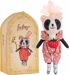 LEVLOVS Panda Stuffed Animal｜Linen Panda Toy｜Panda Family｜Cotton Panda｜Fairy Panda｜Mini Dolls Set｜Fabric Doll Panda Toys ｜Family Dolls