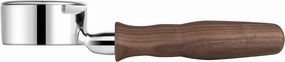 LILQ 58mm 2 Ears Portafilter Compatible with Gaggia Machines | Stable Handle | 304 Stainless Steel Head | Espresso Coffee Accessories (Walnut, 58mm For Gaggia)