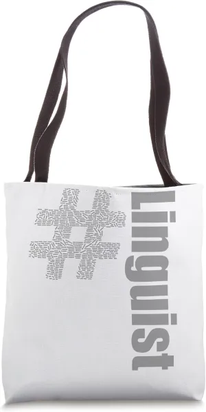 Linguist Hashtag: List of world languages Tote Bag