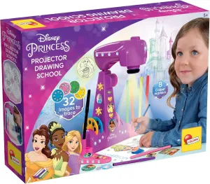 Lisciani Disney Princess Projection Drawing School for Princesses with Many Templates and Colouring Pencils Creative Fun Suitable for Children from 3 Years
