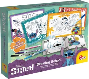 Lisciani Giochi Drawing Kit - Creative Activity Art Kit for Kids, Unisex - Learn to Draw with Stitch, Develop Drawing Ability
