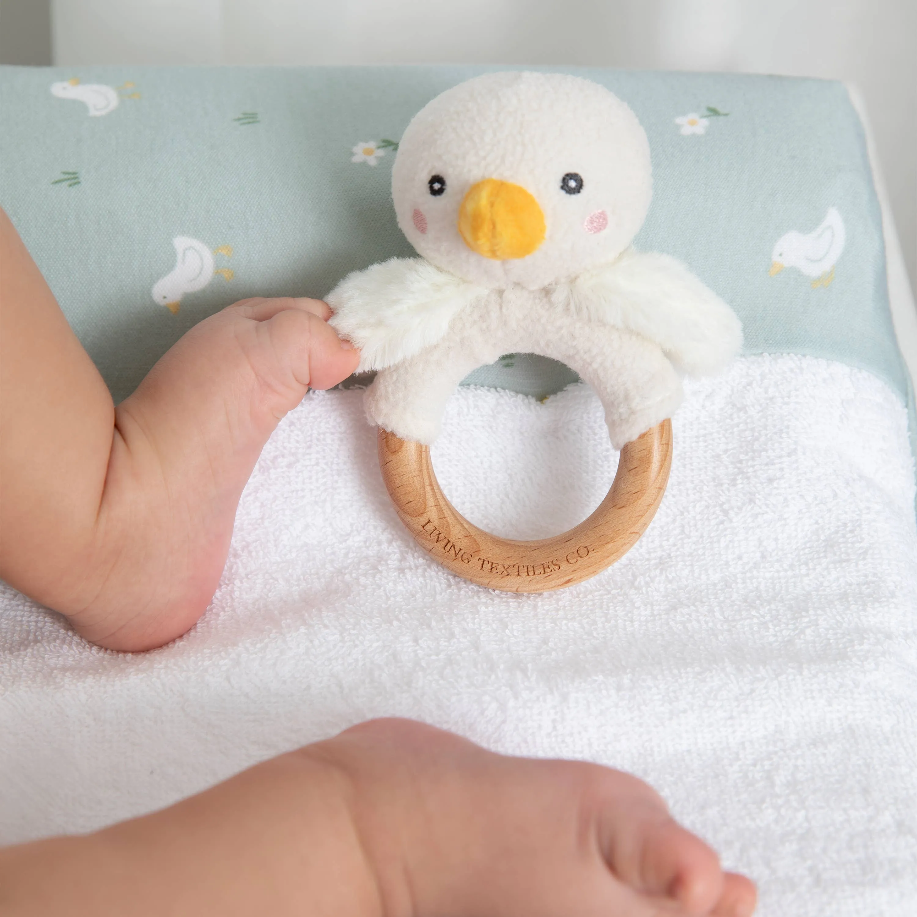 Little Duck Teething Ring & Dummy Chain Gift Set