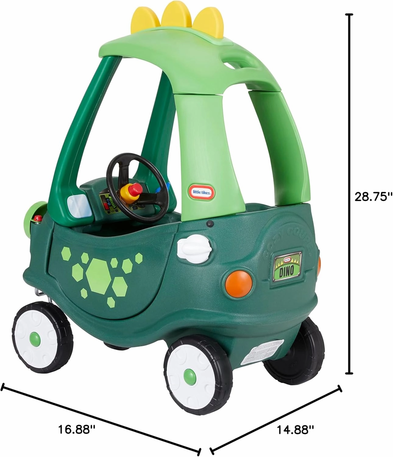 Little Tikes Cozy Coupe Dinosaur – Amazon Exclusive Large, Green
