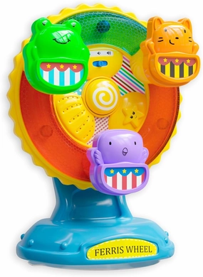 Lollipop Mesmerizing Lights and Sounds: Discover Ferris Wheel Toy - Suction Cup Musical Spinning Toy for Babies and Toddlers, Ideal High Chair Toy for Toddlers