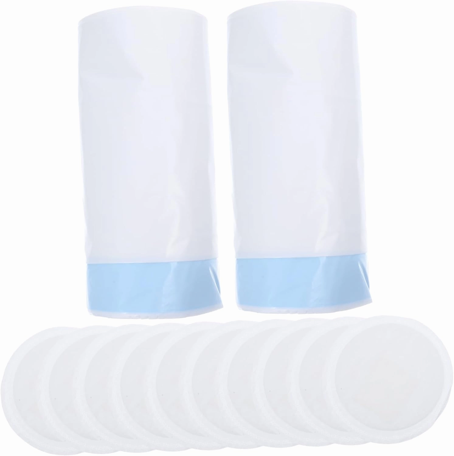 Luxshiny 40 Pack Portable Toilet Cover Bag Set Disposable Urinal Bag for Travel Hospital Public Restroom Easy to Use