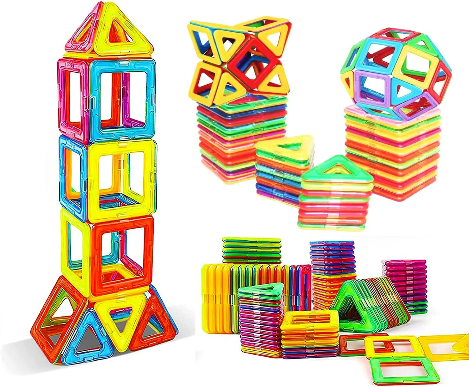 Magnetic Blocks 30PCS Toddler Toys Magnetic Building Blocks for Kids Magnetic Tiles 3D Magnetic Toys Set Castle Toys Tiles Educational STEM Toys for Over 3 Years Old Boys Girls Gifts（W45