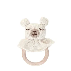 Main Sauvage  Baby teether 'Polar Bear' Offwhite